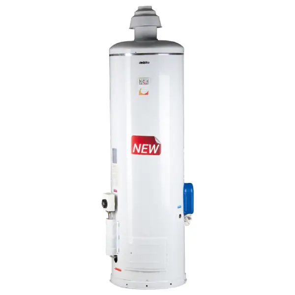 آبگرمکن ۱۲۰ لیتری برقی گازی مخزن دار گرد استوانه ای لایف