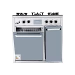 اجاق گاز طرح فر ۵ شعله لایف مدل ۵۰۱ سفید