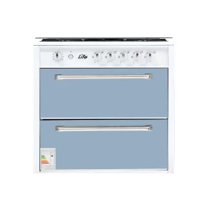 اجاق گاز طرح فر ۵ شعله لایف مدل ۵۰۱ سفید