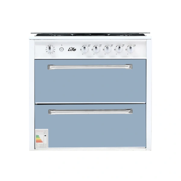 اجاق گاز طرح فر ۵ شعله لایف مدل ۵۰۱ سفید اجاق گاز طرح فر ۵ شعله لایف مدل ۵۰۱ سفید