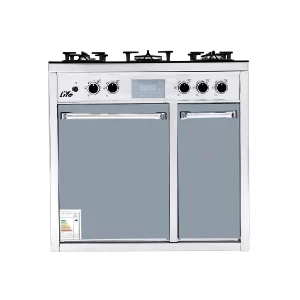 اجاق گاز طرح فر ۵ شعله لایف ۵۰۱ سفید