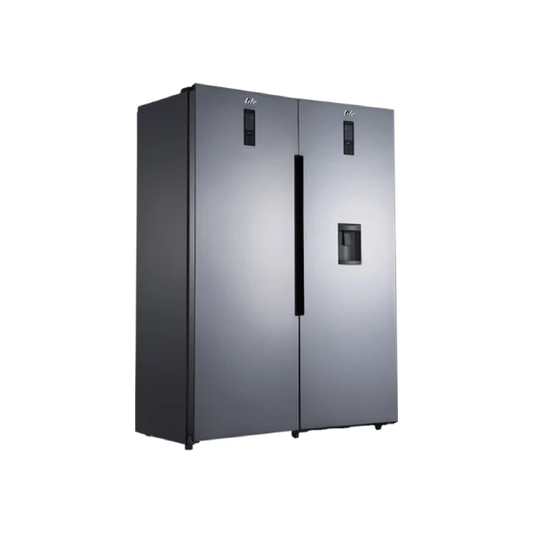 یخچال فریزر دوقلو لایف مدل مکس استیل